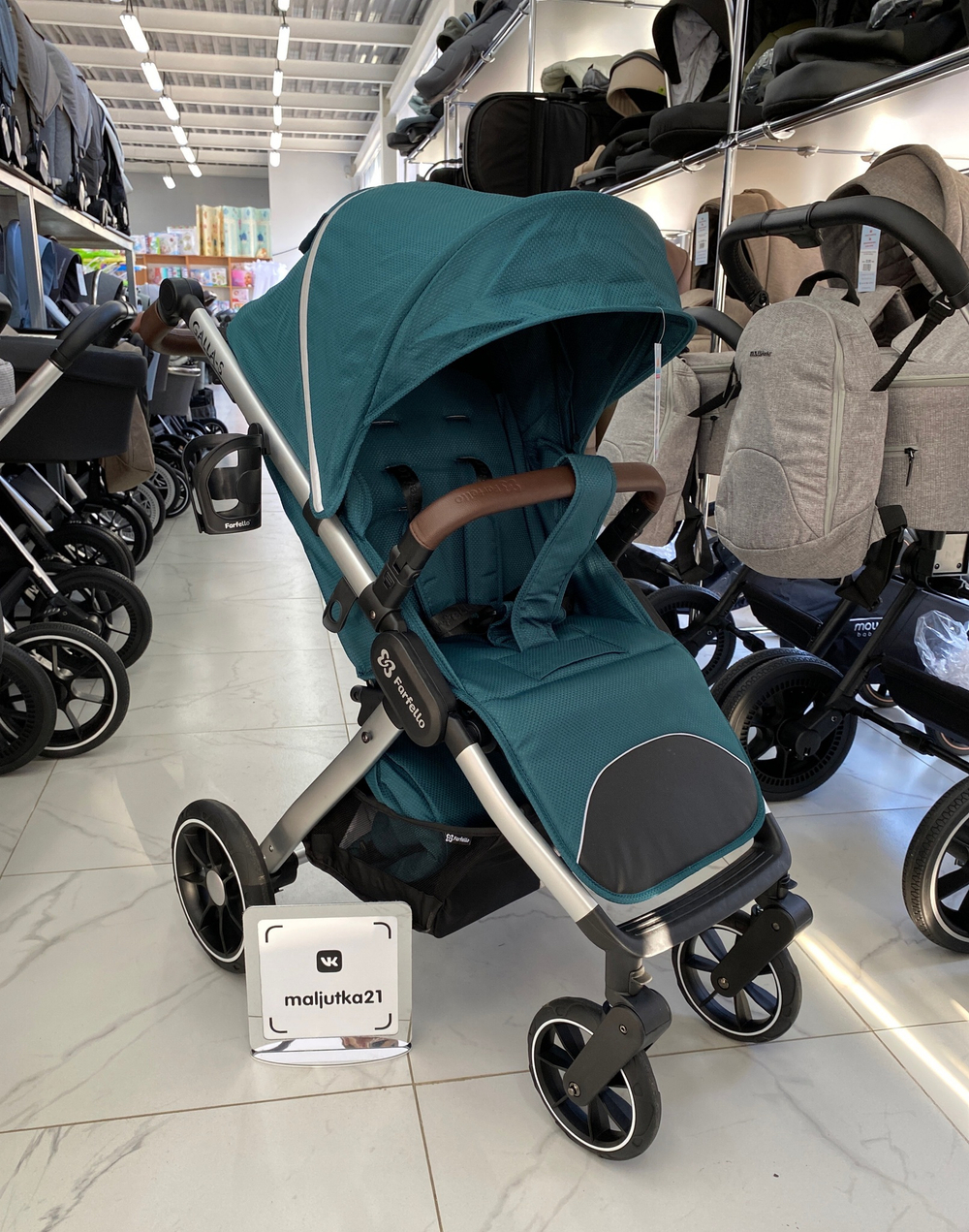 Коляска детская прогулочная Galla-S аквамарин Артикул: GS-9