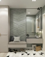 Мягкие панели и сиденье в прихожую