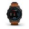 Garmin EPIX (Gen 2) Sapphire титановый черный с коричневым кожаным ремешком