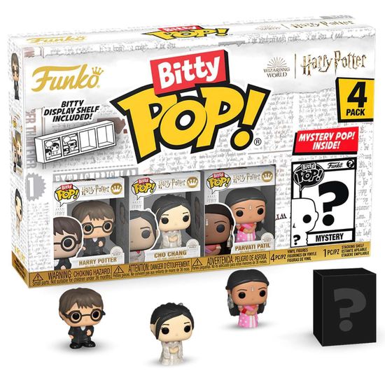Фигурка Funko Bitty POP! Harry Potter GoF Harry+Cho+Parvati+Mystery (1 of 4) 4PK 83654 / Фигурка Фанко Битти ПОП! по мотивам вселенной "Гарри Поттер"