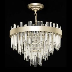 Citilux Лаура CL301262 Люстра хрустальная подвесная Шампань
