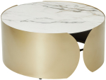 Стол М-City DISAUR Журнальный Брант (Brant) Kl-188 Контраст Мрамор матовый, Итальянская керамика, Шампань