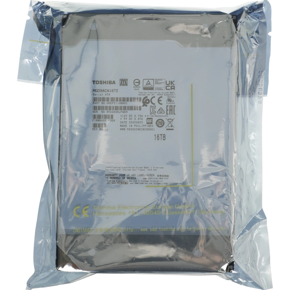 Жесткий диск Toshiba SATA-III 16TB MG09ACA16TE