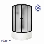 Душевая кабина Parly BETT B921 90х90 профиль черный матовый/стекло матовое