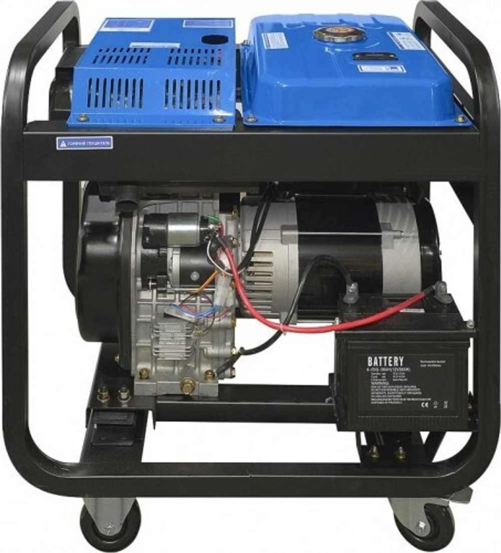 Генератор дизельный с воздушным охлаждением ТСС SDG 9000 EH3A открытая 100031