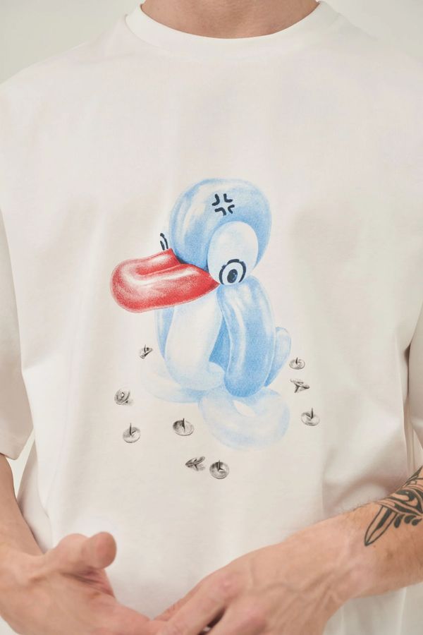Футболка Balloon penguin молочная - фото 6