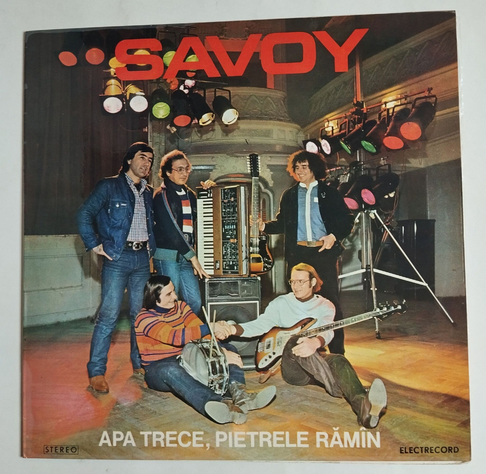 Винтажная виниловая пластинка Savoy Apa Trece, Pietrele Ramin (Румыния 1983)