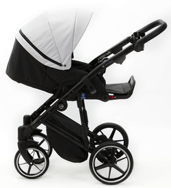 Детская коляска Adamex Mobi 2 в 1 M-PS104 (СВ.СЕРЫЙ+СВ.СЕР.КОЖА)