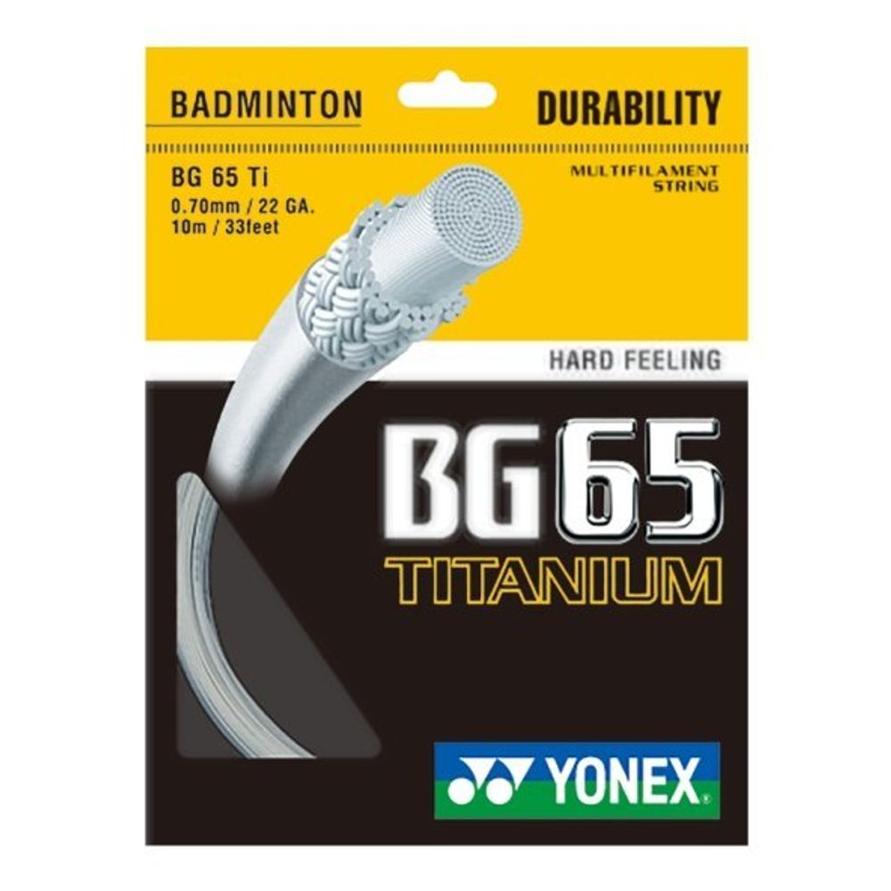 Струны для бадминтона Yonex BG 65 Titanium (10 m) - white