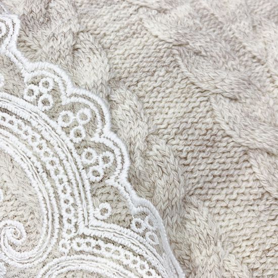 Конверт-одеяло "Косички" жемчужный