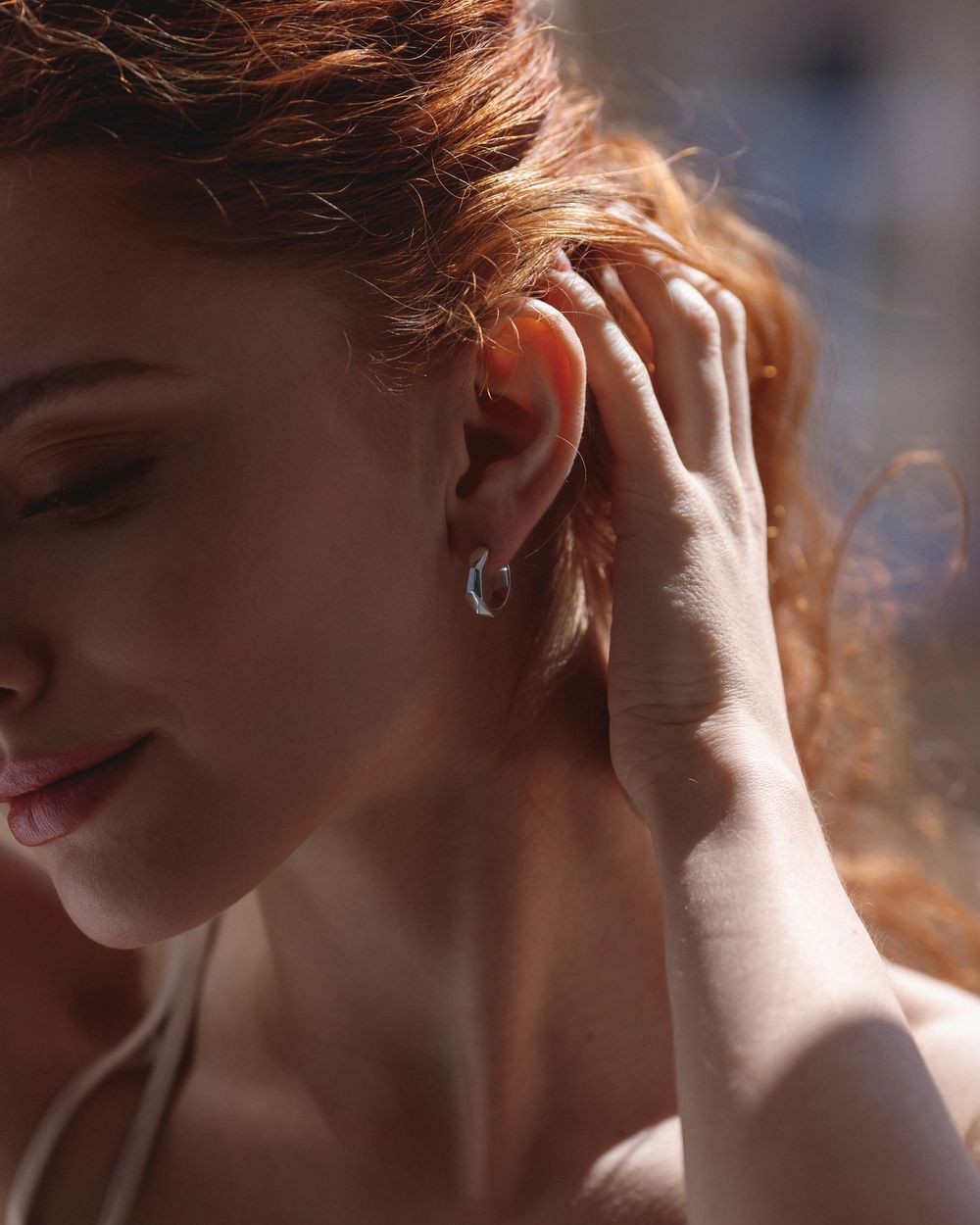 Серьги Faceted Earring