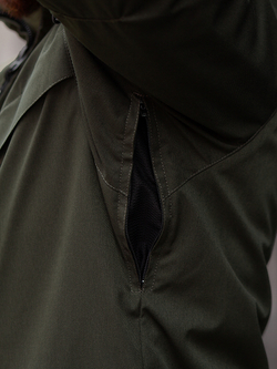 Куртка демисезонная Варгградъ на флисе мужская хаки