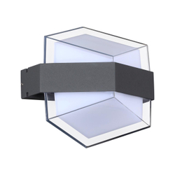 358574 STREET NT21 728 темно-серый Ландшафтный настенный светильник IP54 LED 4000K 12W 85-265V KAIMAS