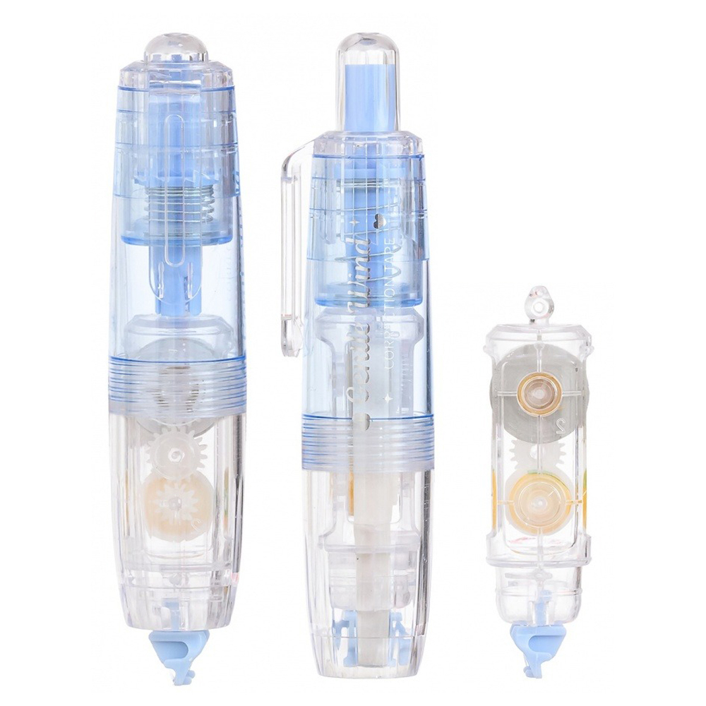 Корректирующая лента Basir, длина 6м, ширина 6 мм, с запасным блоком, пастельные цвета корпуса