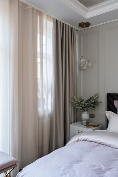 Тюль 275x320 Garda Decor Ницца бежевый