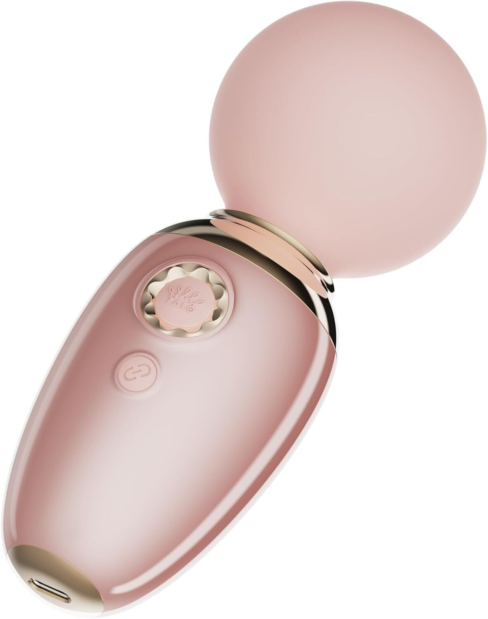 Нежно-розовый мини-вибратор с функцией нагрева Ava (Цвет: нежно-розовый)