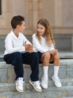 ПРЕДЗАКАЗ Поло с длинным рукавом Mjölk Белый