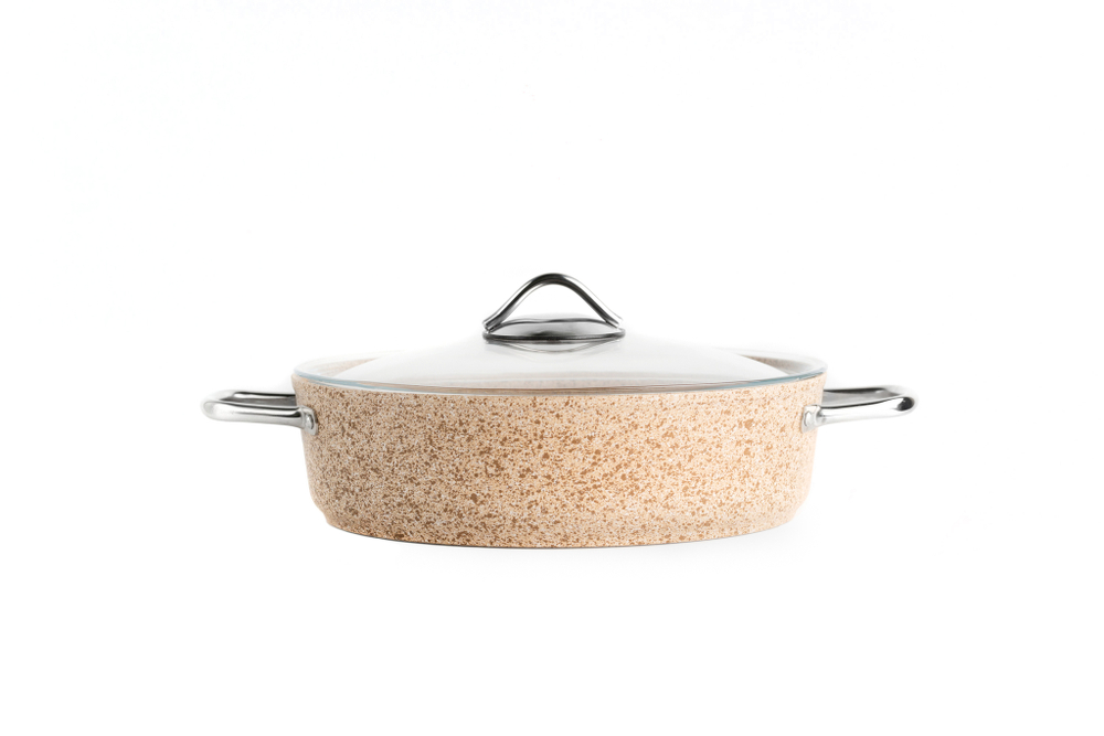 Жаровня с крышкой 28см (4,1л) Песочный