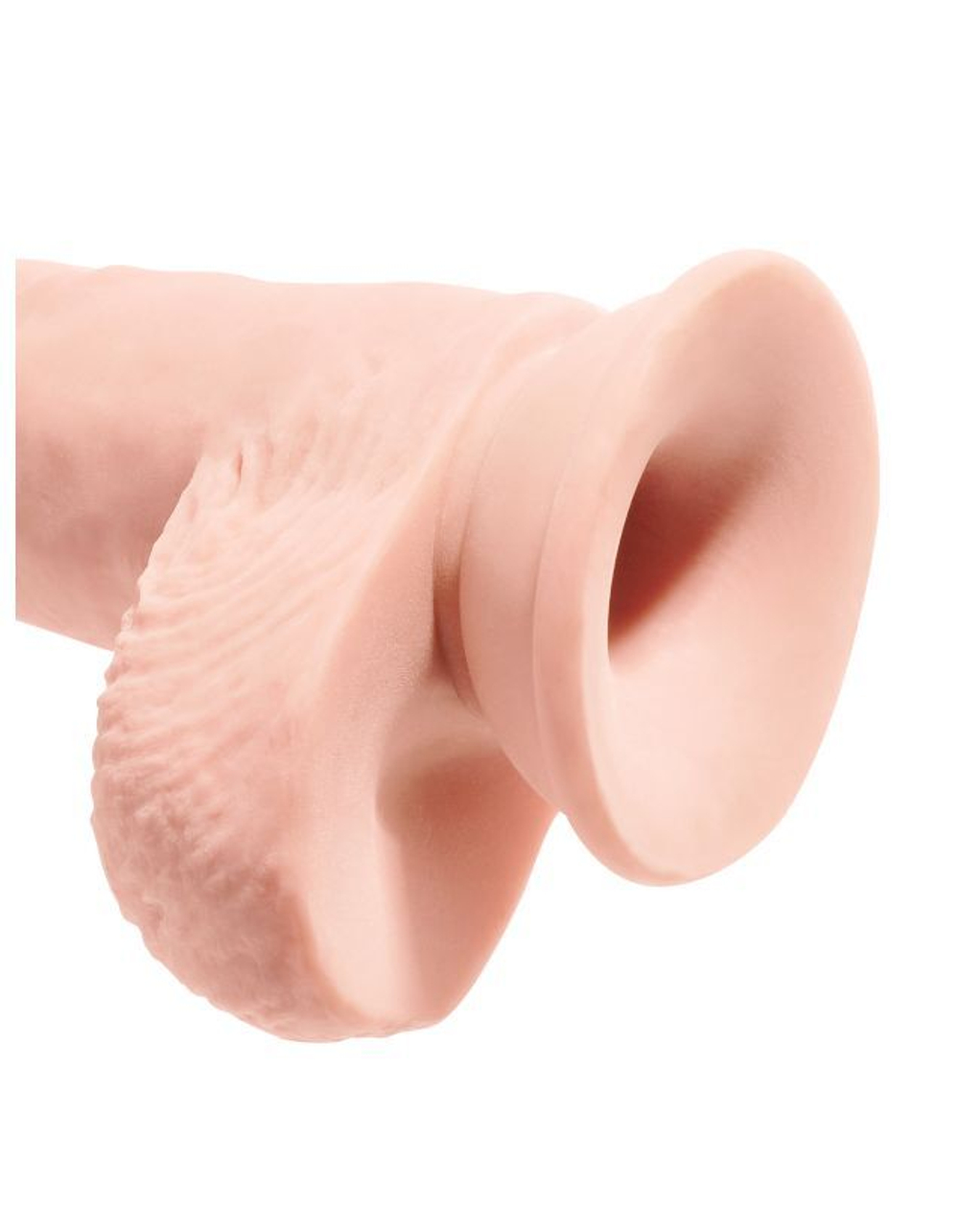 Телесный фаллоимитатор на присоске 10 Triple Density Fat Cock with Balls - 27,9 см. (Цвет: телесный)