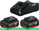 Аккумулятор с зарядным устройством для инструмента Bosch GBA 18V+GAL 18V-40 Professional (1600A019S0)