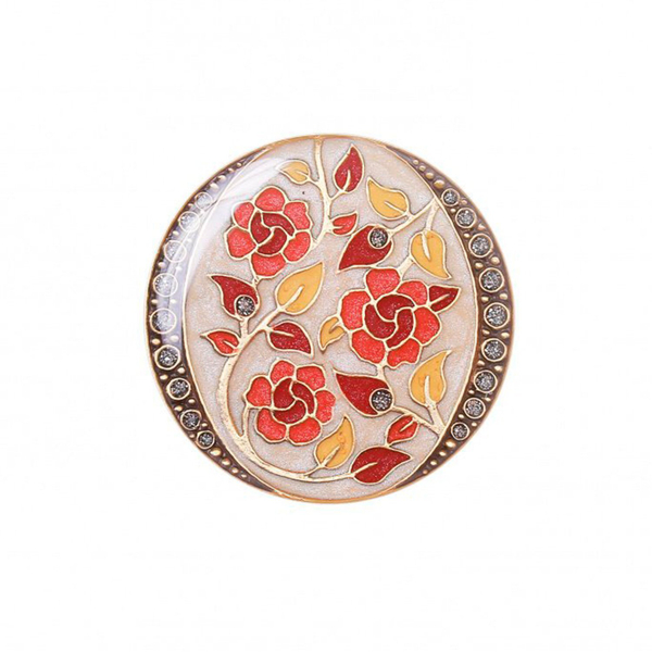 Брошь Clara Bijoux Цветы F77092-2 BR