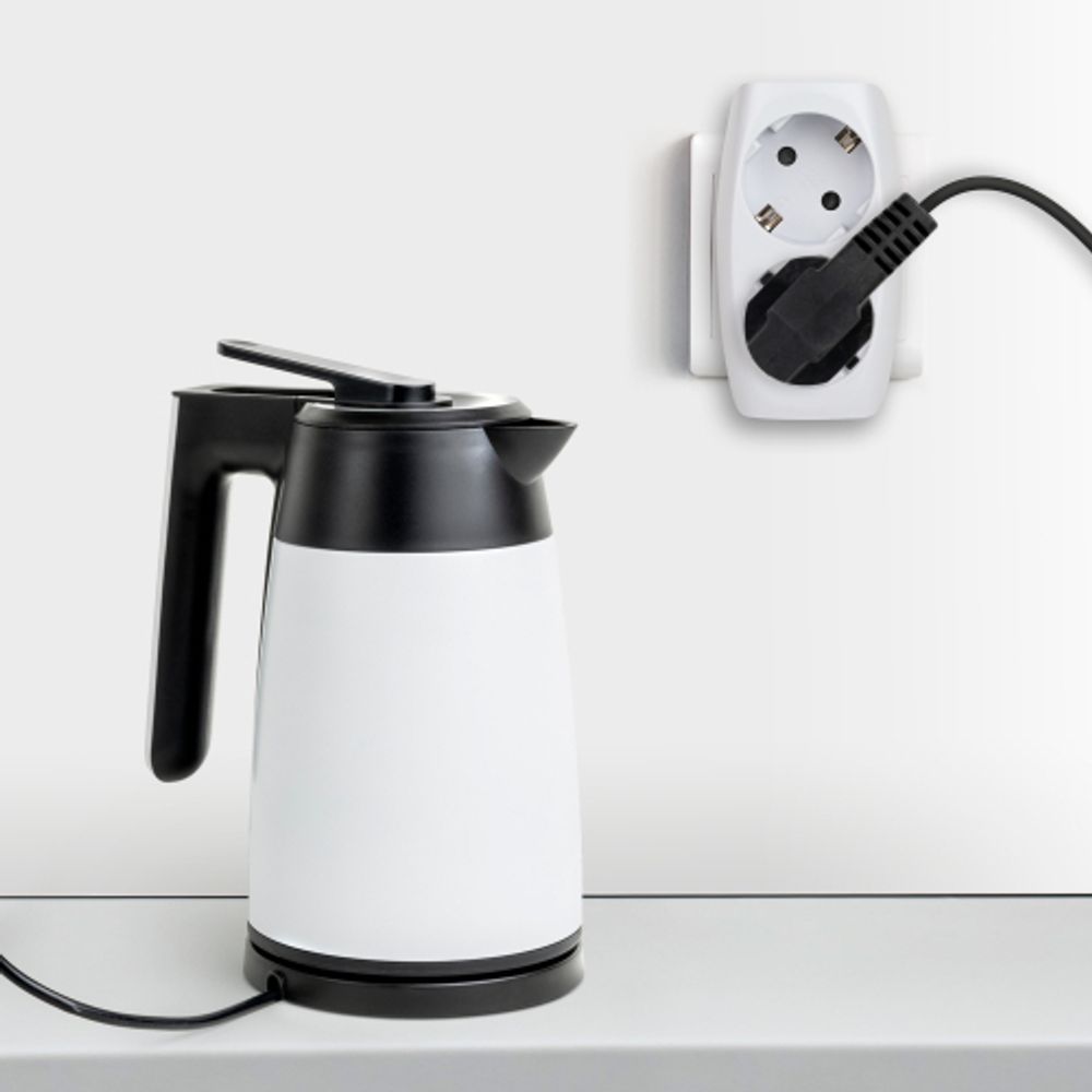 Разветвитель электрический ЭРА SP-2e-W на 2 розетки с заземлением со шторками 16А белый