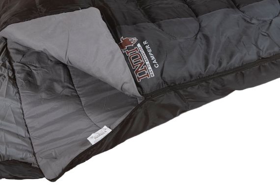 Спальный мешок INDI Camper L-zip от -6 °C (одеяло с подголовником 195+35X90 см)