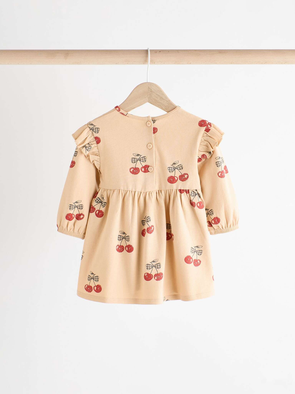 Платье для девочки Next B30-755, 2 шт, Коричневый, Бежевый