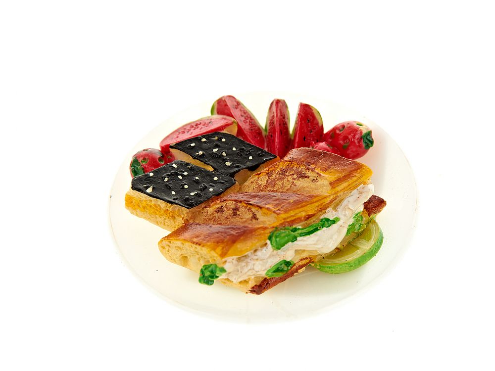 Фигурка декоративная (магнит) "Кулинарные рецепты" d=7см. h=2,5см. (4вида) (min12) (полимер, полисто