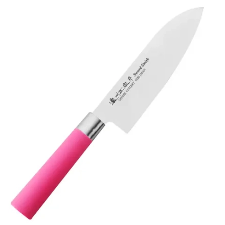 Satake Нож Santoku Macaron Pink 17см