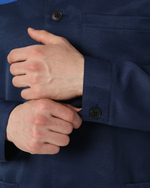 Халат Лигор (тк.Смесовая,210), т.синий/васильковый