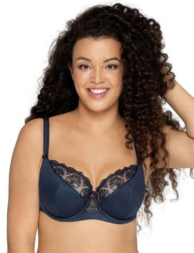 Темно-синий бюстгальтер Freesia с чашками на тонком поролоне (Размер: 80B) (Цвет: темно-синий)