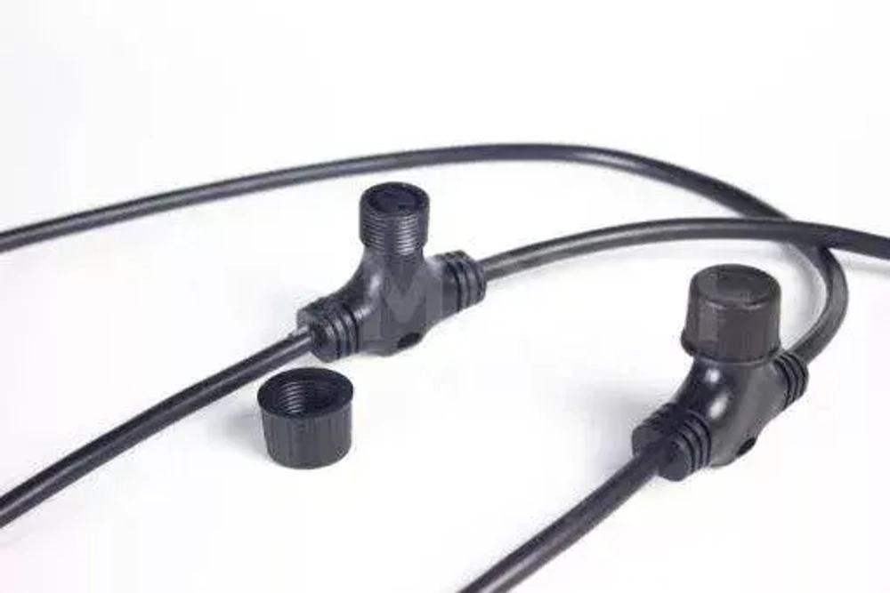 Соединительная шина, 2 pin, Т-образный коннектор, 50 м., 40 лучей, чёрный, TeamProf (TPF-SC2/50-40-B)