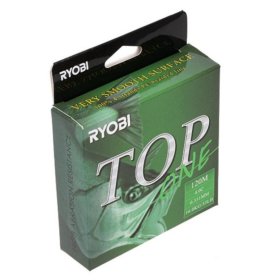 Шнур TOP PE4X-120M 4,0/d-0.331mm Dark green Ryobi