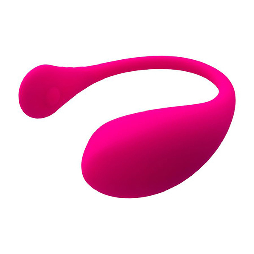 Розовое силиконовое виброяйцо 18см с управлением через приложение Lovense Lush 3 Smart Vibrating Egg Pink LE-10