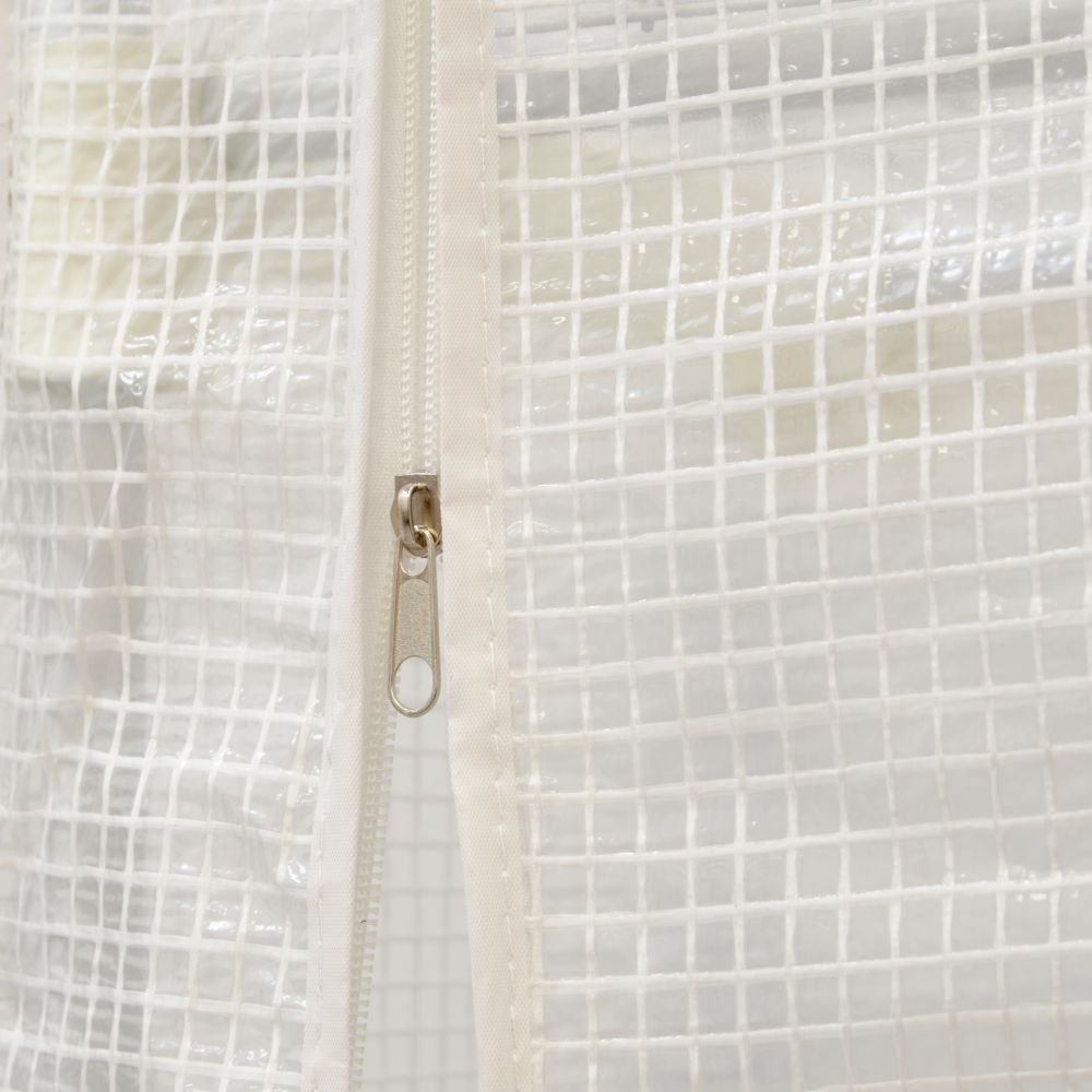 UGH-R30 H190 WHITE-WHITE Парник-стеллаж для рассады. 5 полок. 70x50x190см. Металлическая труба в ПВХ. цвет белый. Тент из армированного полиэтилена 135г-м2. цвет сетки белый. TM ФитоЛето