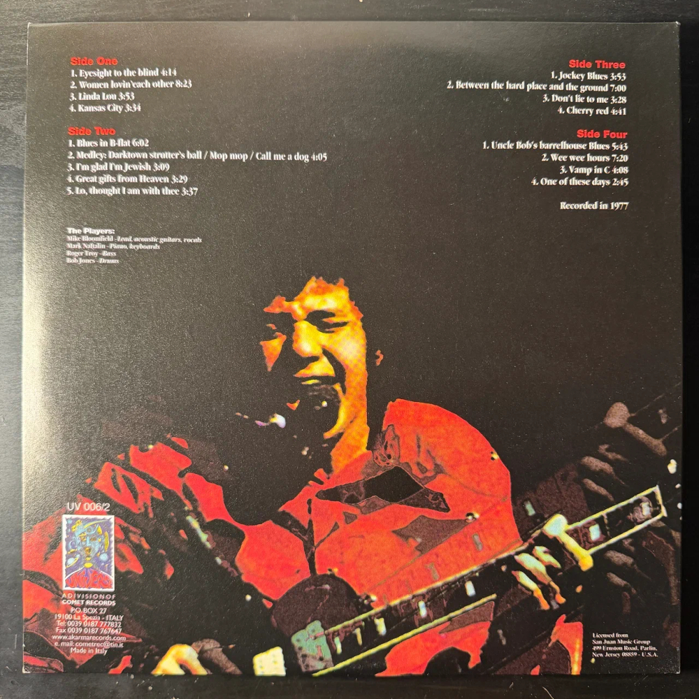Mike Bloomfield ‎– Red Hot & Blue 2LP (Италия 2000г.) Т