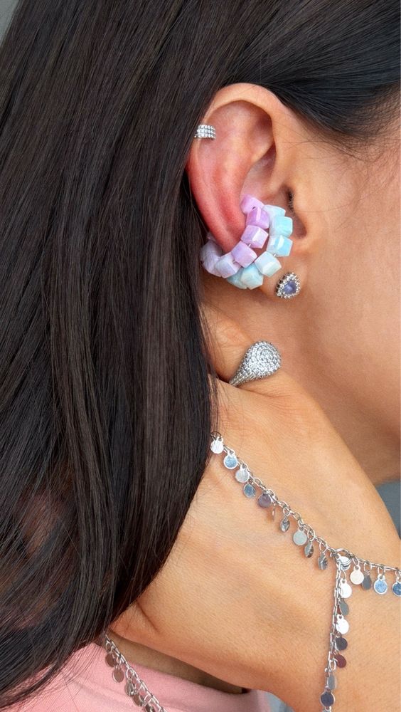 Кафф нежно-голубой