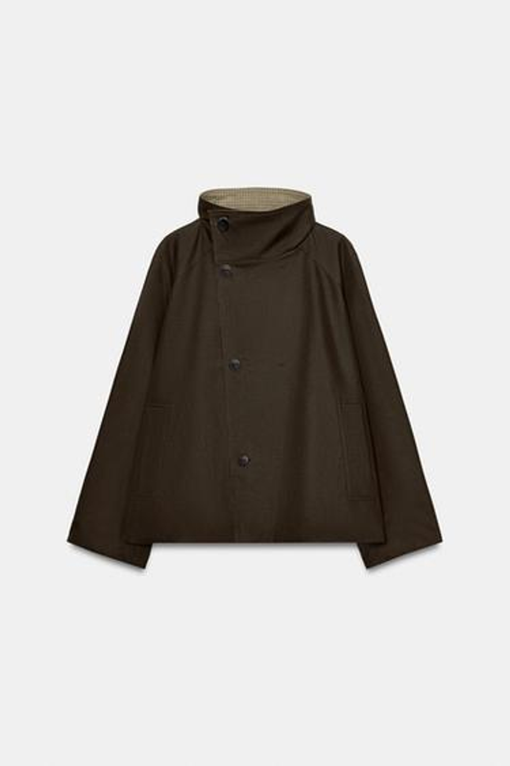 Двусторонняя клетчатая куртка ZW COLLECTION - ZARA