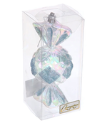 Елочная игрушка "Сладкая конфетка" 6,3*6,3*15 см, Голубой (Серпантин)
