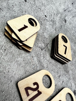 Номерки гардероб дерево