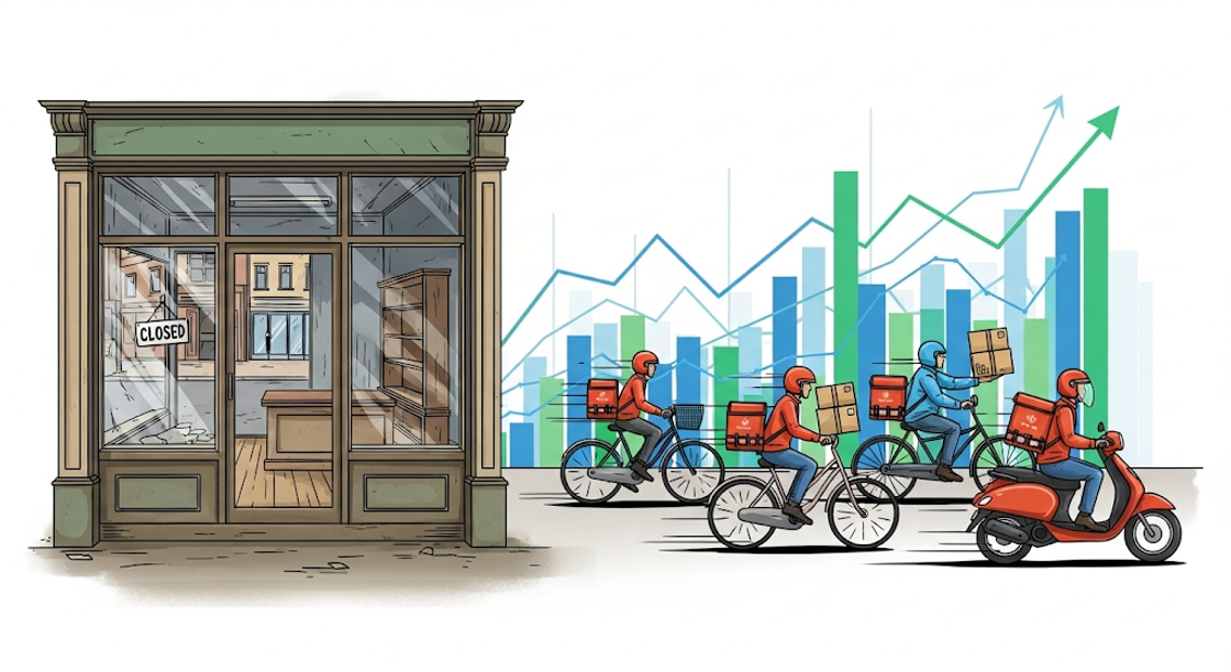 Рост российского ритейла резко замедлился на фоне активизации онлайна