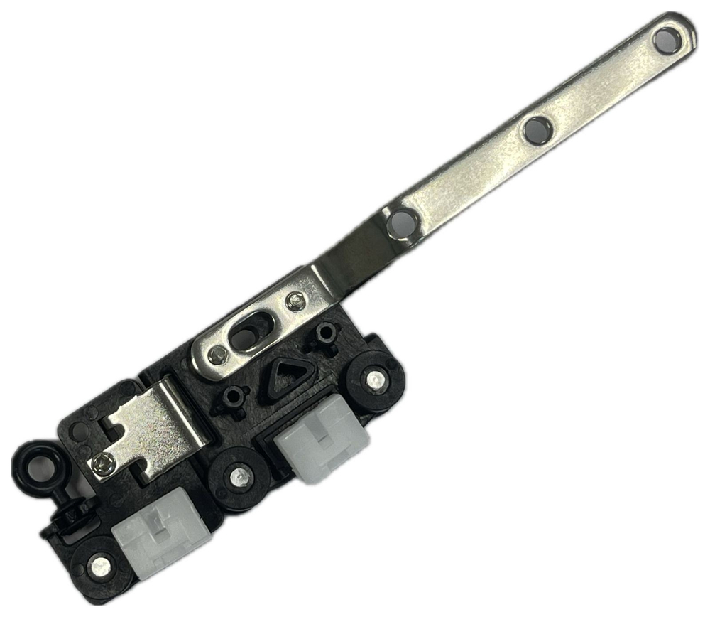 Каретка с удлинителем для прямого карниза, чёрная