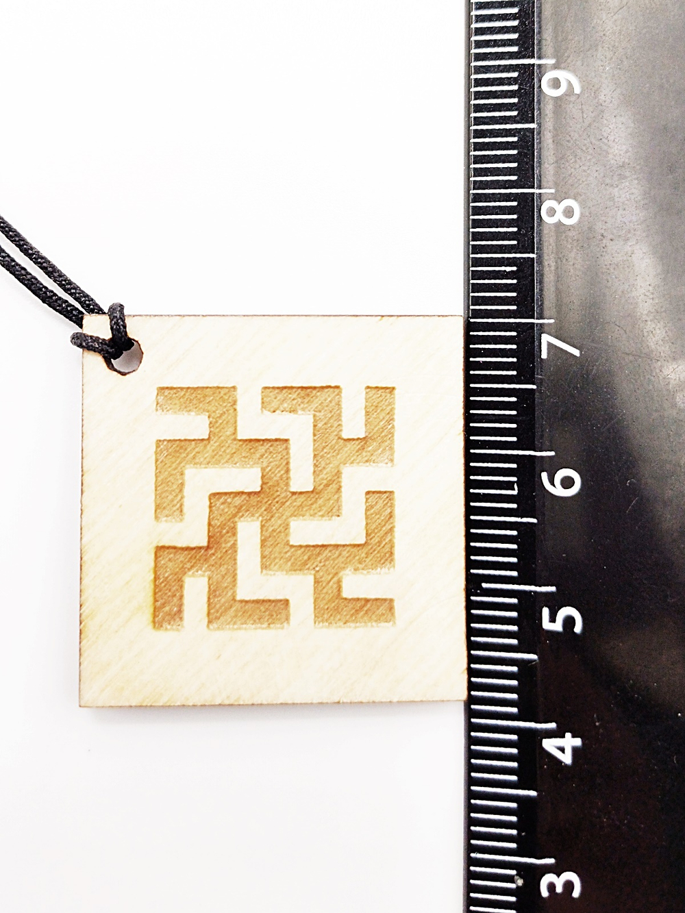 Деревянный славянский оберег Цветок папоротника