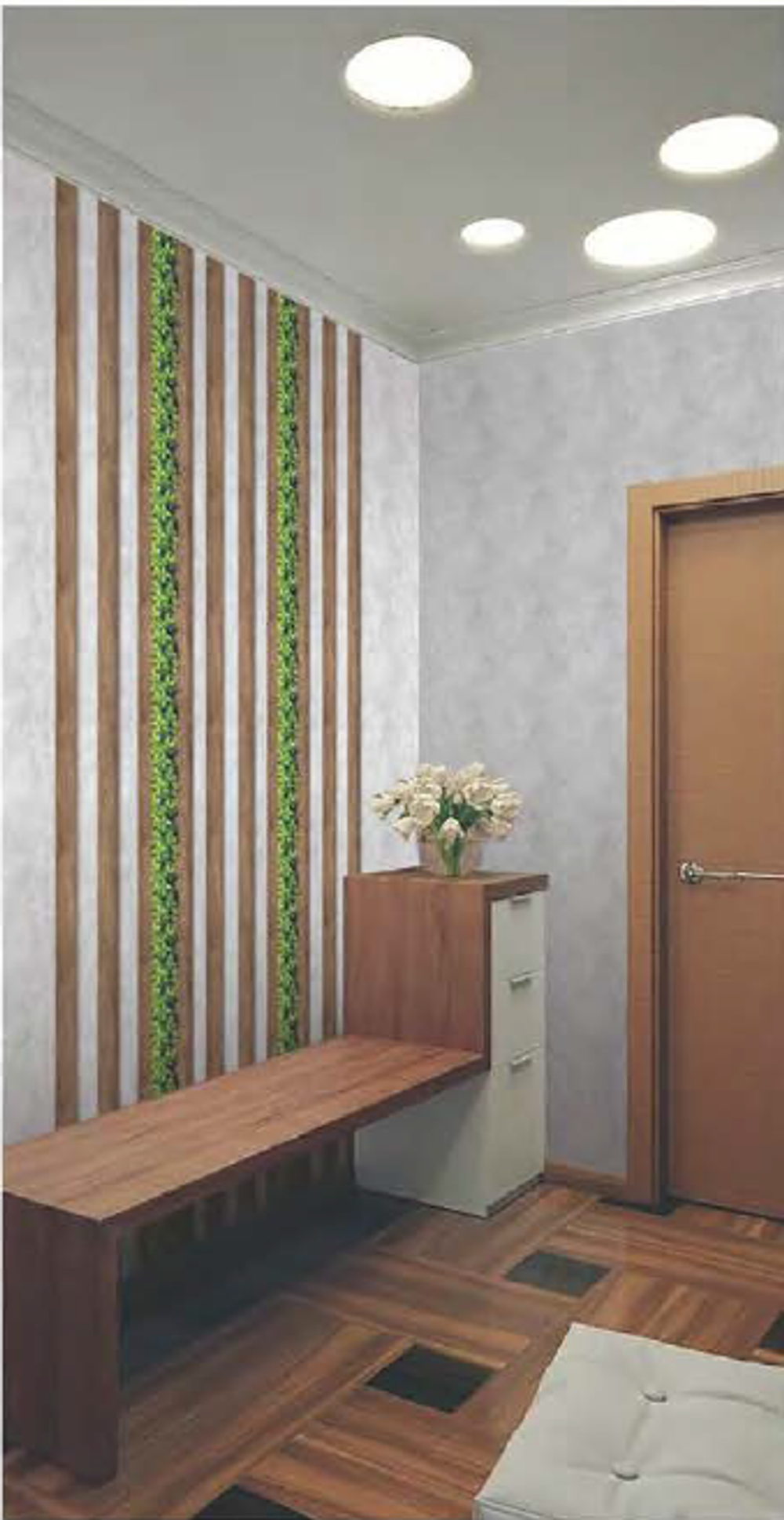 Панель ПВХ фотопечать 157 Люкс Грей 2700х250 мм