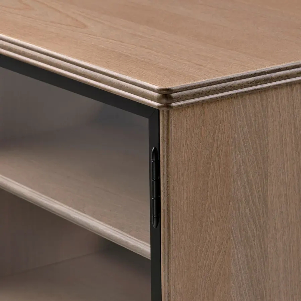 Тумба под телевизор - IKEA LANESUND, 152x47x282см, коричневый/светло-коричневый, ЛАНЕСУНД ИКЕА