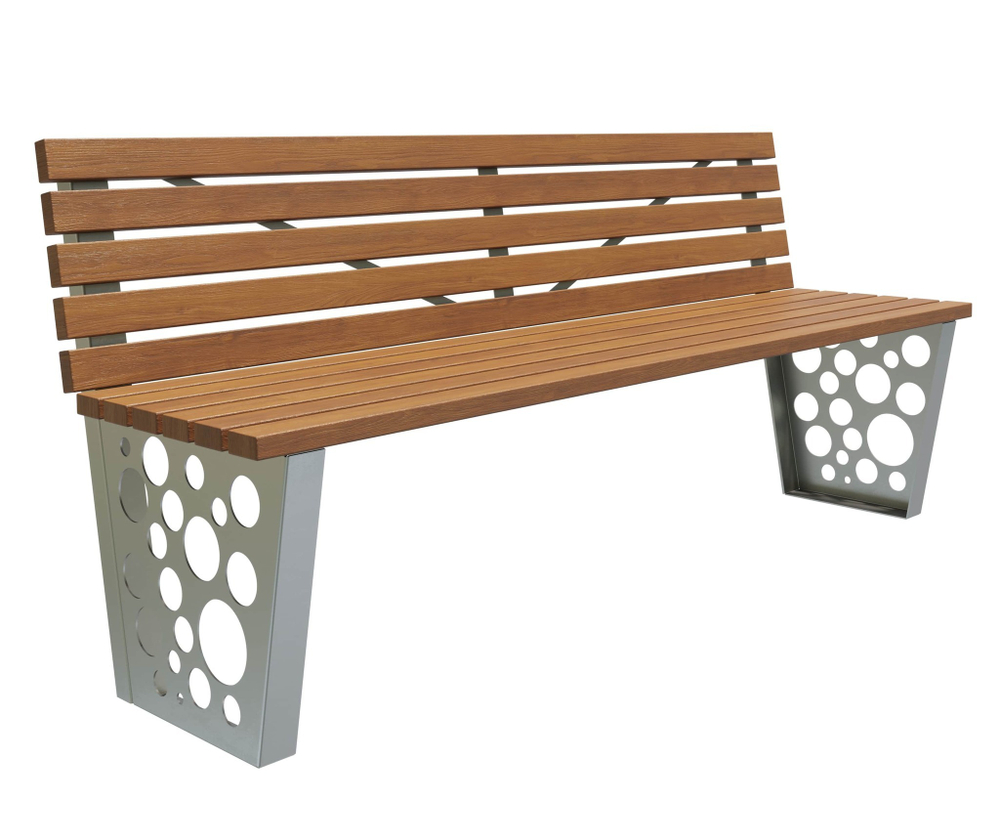 Скамейка стальная «Глобус»