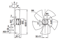 Вентилятор осевой A6E330-AP02-02