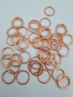 Кольцо розовое золото 11 мм