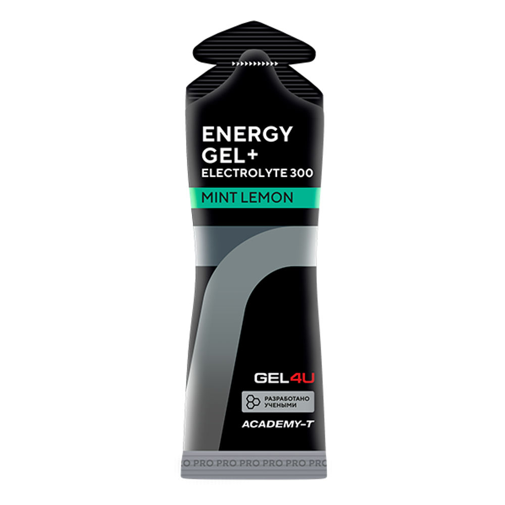 Гель энергетический углеводный с электролитами GEL4U Мятный лимон 60гр